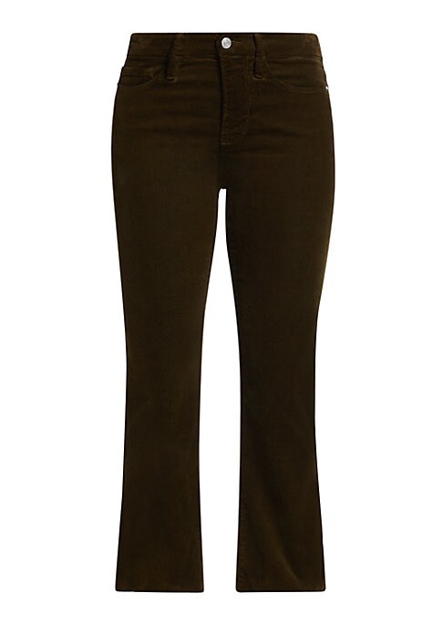 Cropped Corduroy Boot Pants