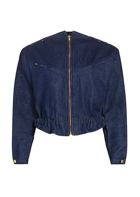 Chic Denim Zip Jacket