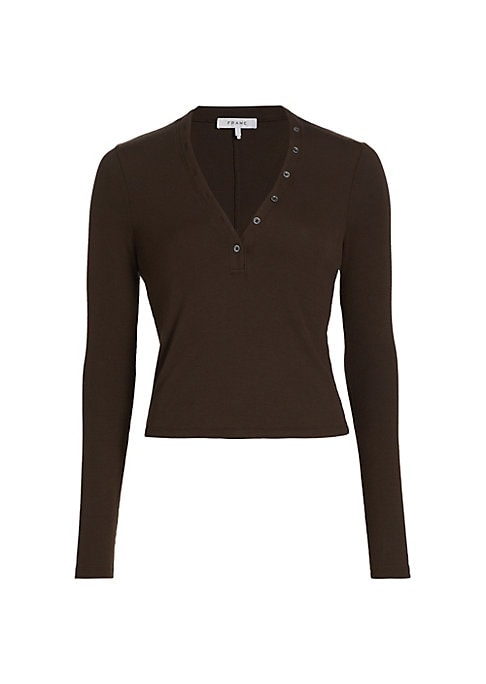 V-Neck Long Sleeve Top