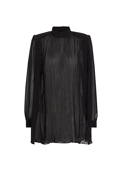 Chic Pleated Satin Top