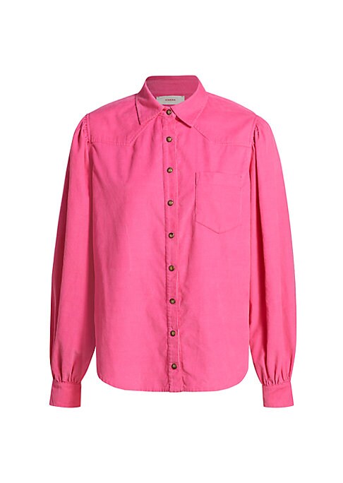 Puff Shoulder Corduroy Shirt