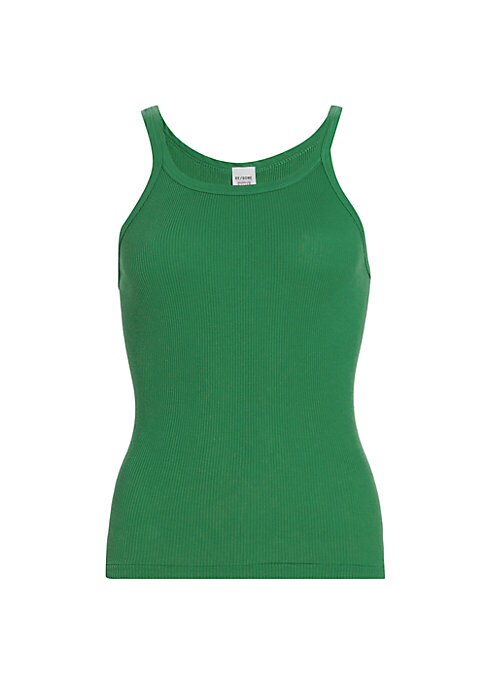 Ribbed Scoop Neck Tank
