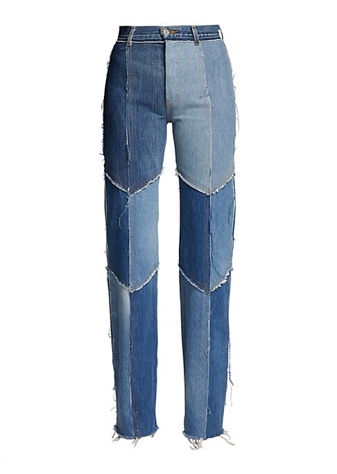 Multi-Tone Denim Trousers