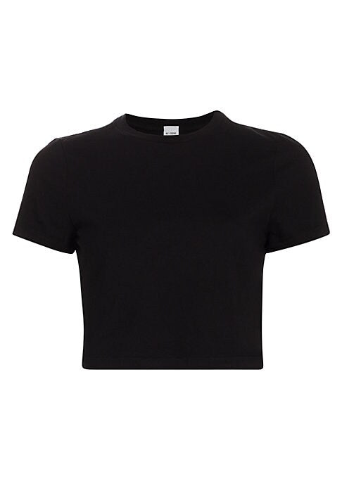 Cropped Cotton Tee
