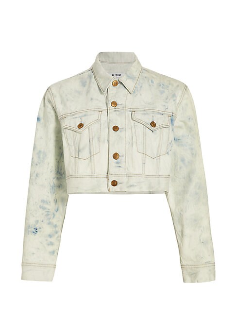 Tie-Dye Cropped Jacket