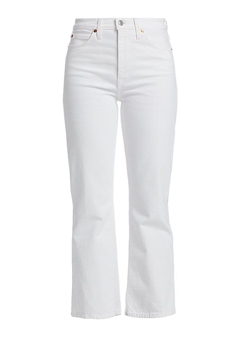Retro Boot-Cut Crop Jeans