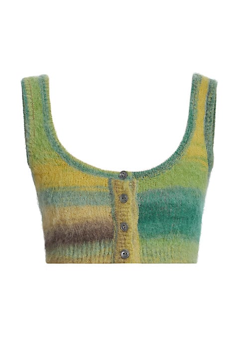 Scoop Stripe Bra Top