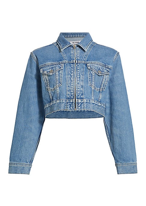 Zip-Up Denim Jacket