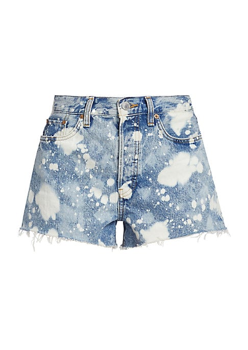 Retro High-Rise Denim Shorts
