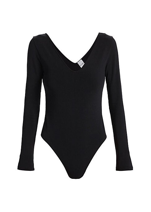 Deep V Long Bodysuit