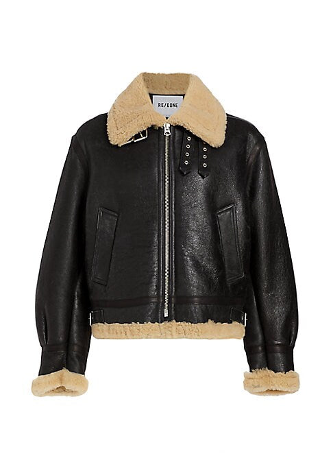 Plush Shearling Bomber