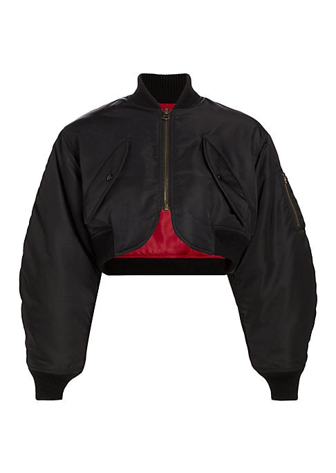 Chic Cropped Bomber