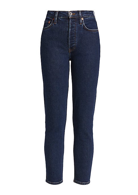 Cropped Waist Stretch Jeans