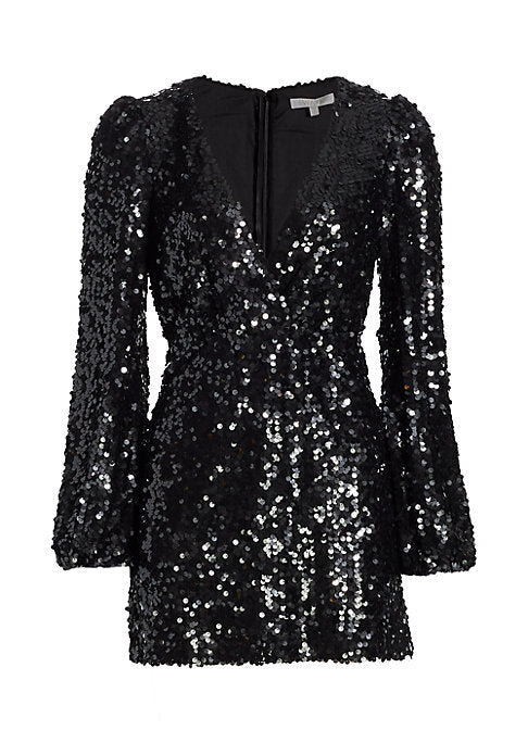 Glittering Blouson Dress