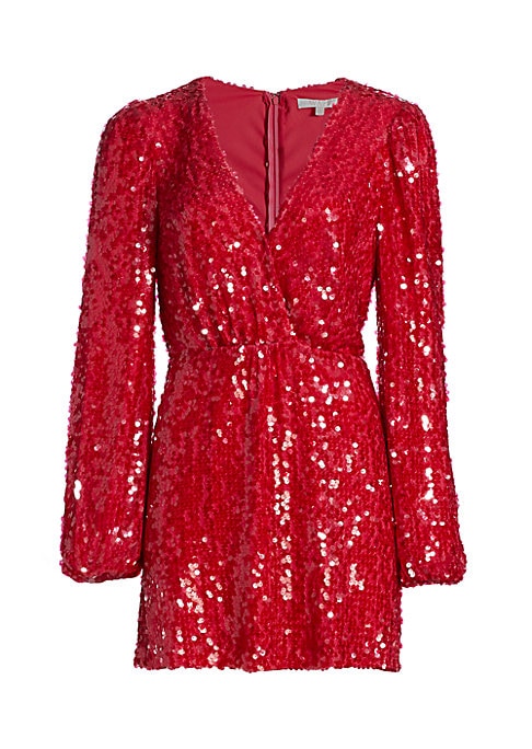 Glittering Blouson Dress