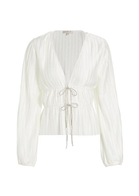 Glamorous Satin Tie Blouse