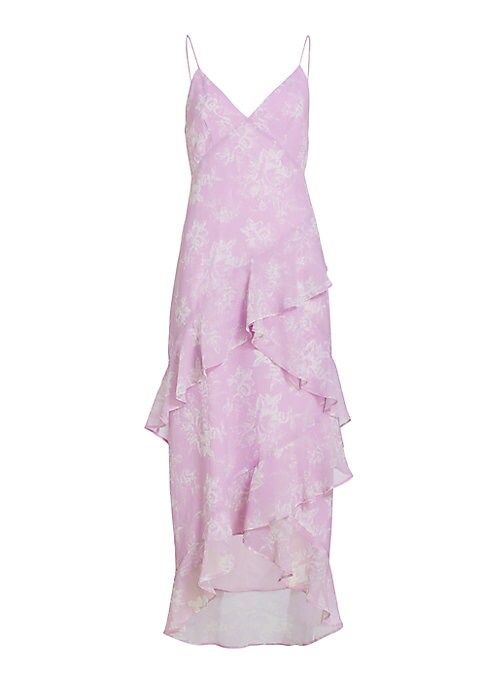 Ruffled Floral Elegance Dress