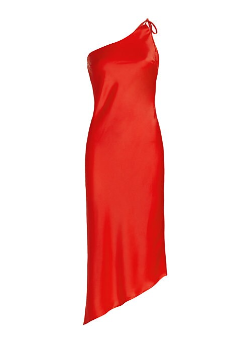 Luxe One-Shoulder Slip Dress