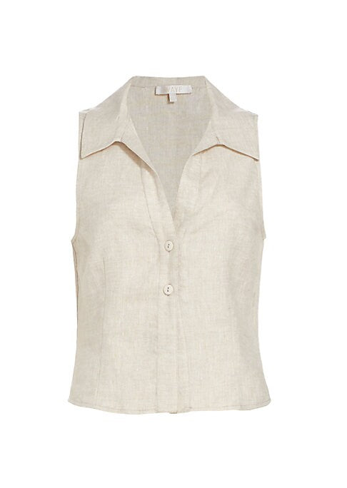 Vintage Linen Sleeveless Top