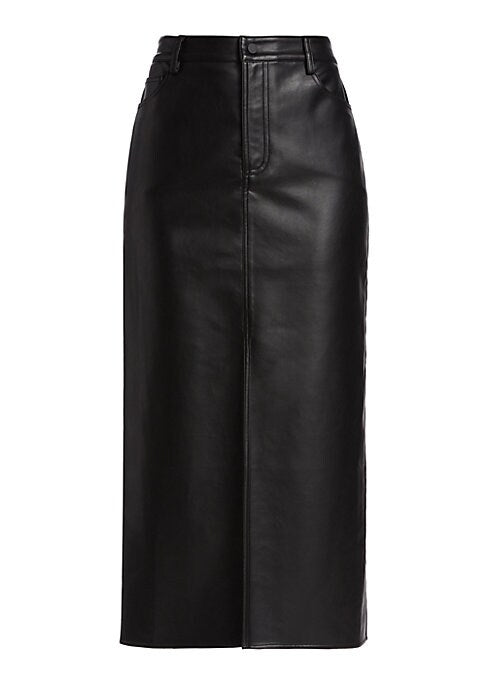 Sleek Faux Leather Skirt