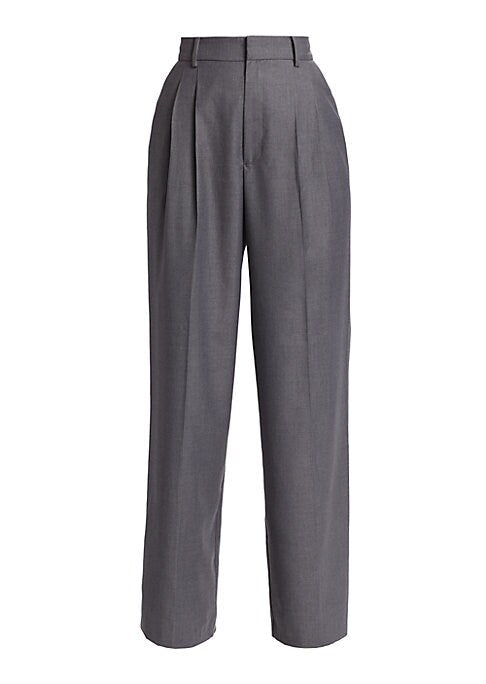 Chic Pleated Wide Trousers
