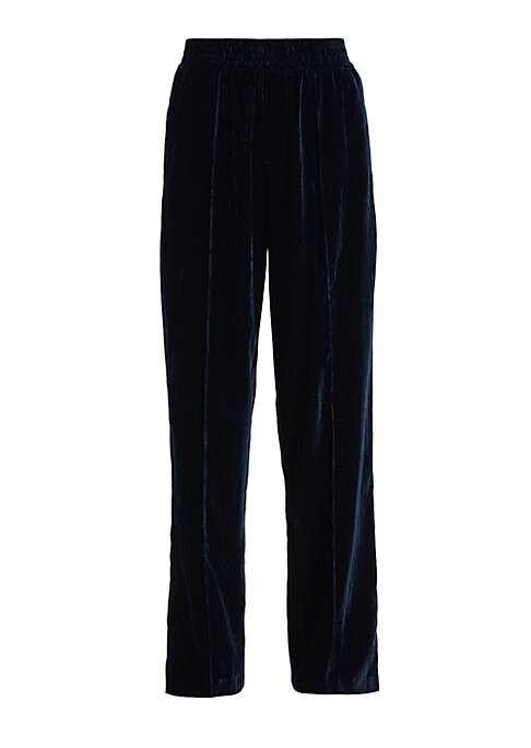 Velvet Wide-Leg Trousers