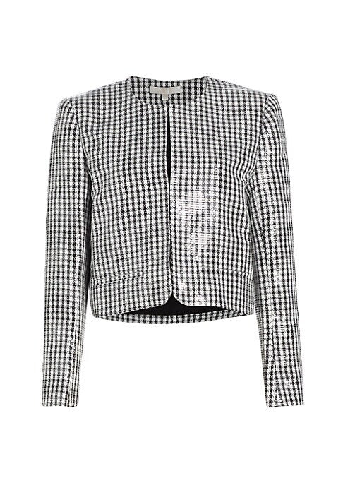 Shimmering Houndstooth Jacket