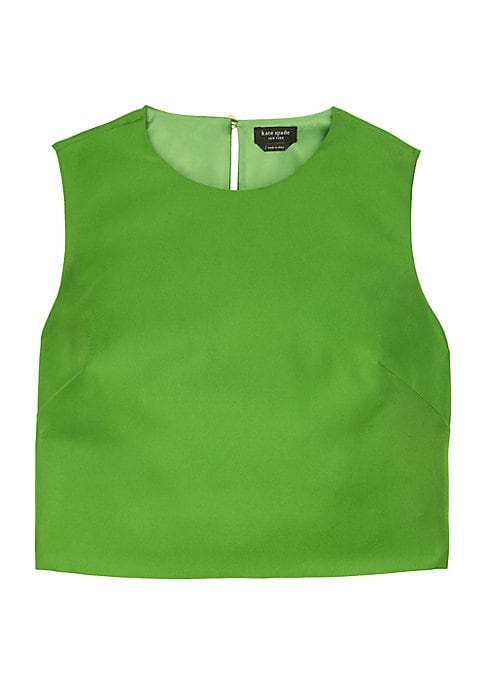 Satin Boxy Crop Top