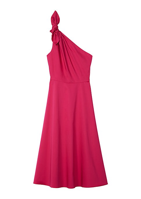 Elegant Satin One-Shoulder Dress