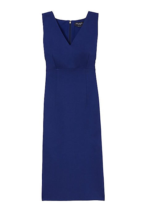 Vivid V-Neck Midi Dress