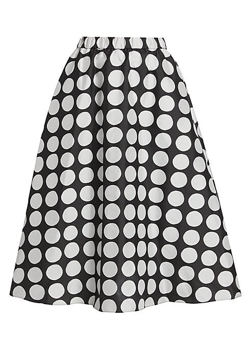 Artful A-Line Midi Skirt