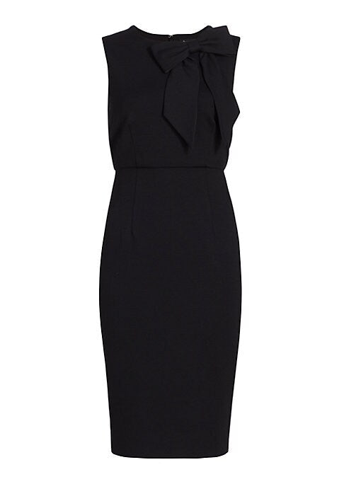 Elegant Bow Midi Dress