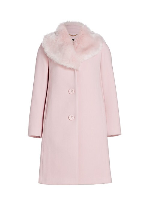 Chic Faux Fur Blend Coat