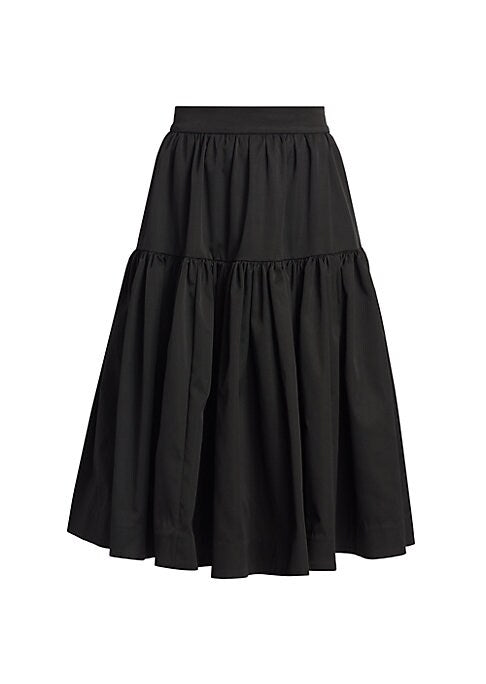 Chic Tiered Midi Skirt