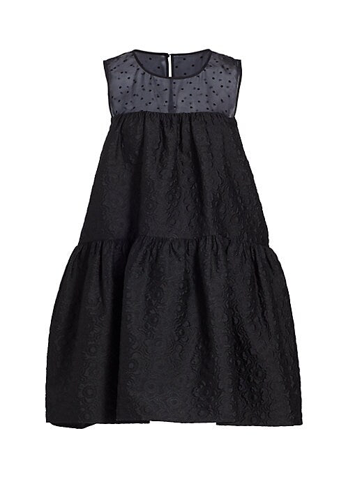 Floral Dot Flare Dress