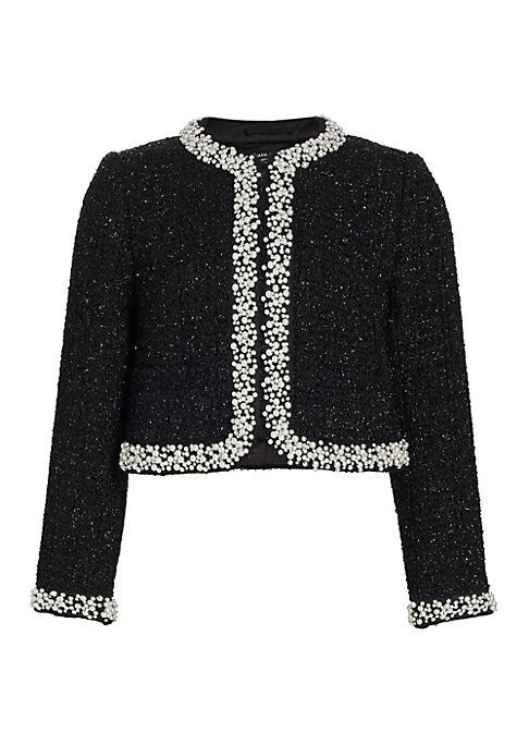 Tweed Pearl Crop Jacket