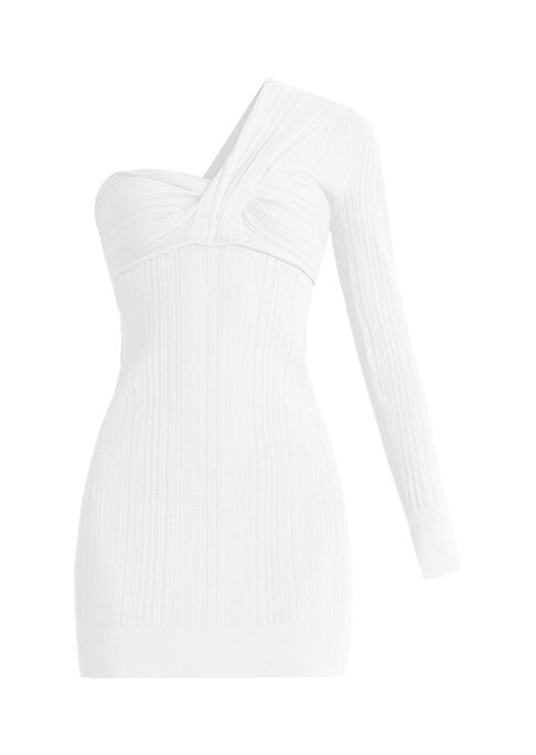 Twisted Ribbed Minidress