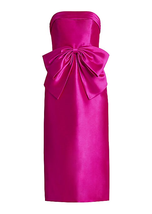 Lustrous Bow Midi Dress