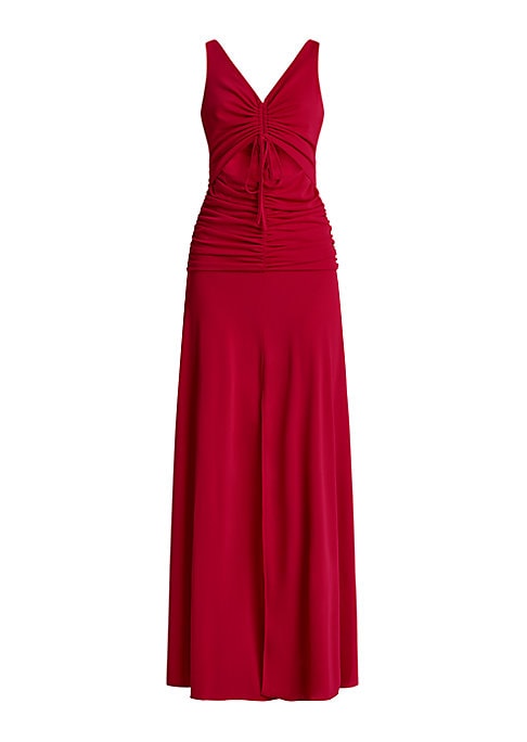 Sleek Cut-Out Evening Gown