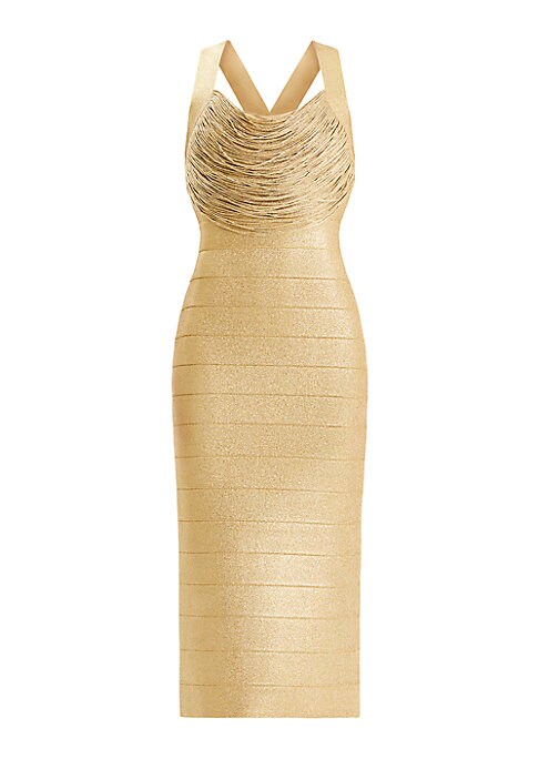 Fringe Bodycon Midi Dress