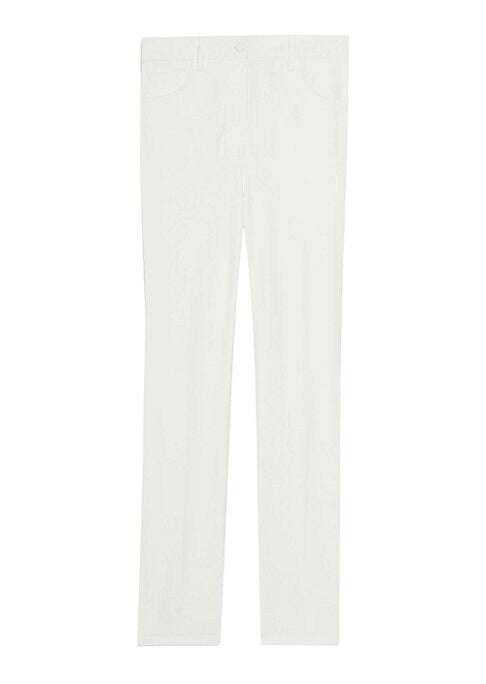 Cropped Ponte Slim Pants