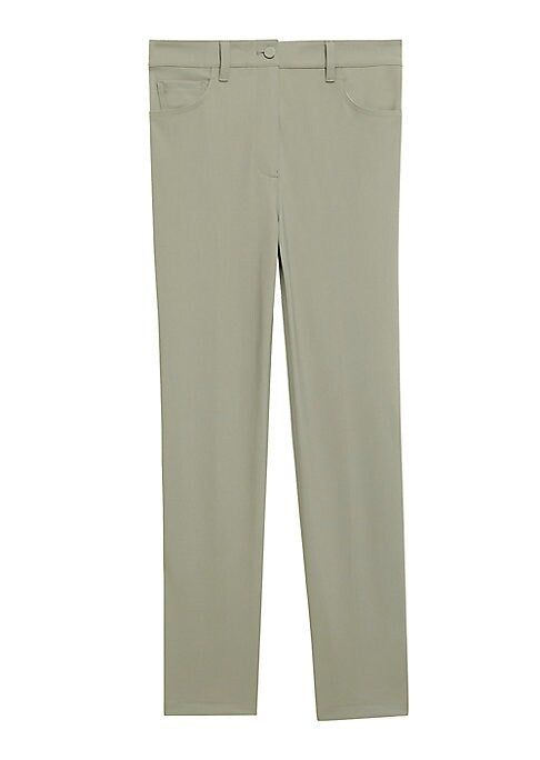 Cropped Slim Ponte Trousers