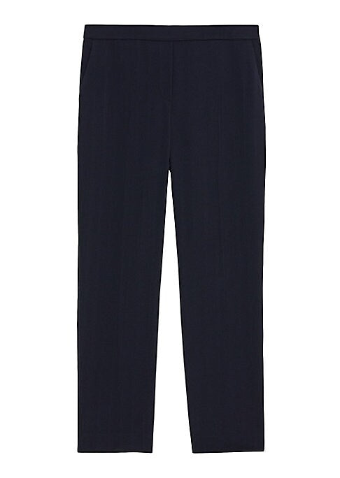 Chic Elastic Crepe Trousers