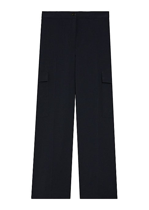 Chic Wide-Leg Cargo Trousers