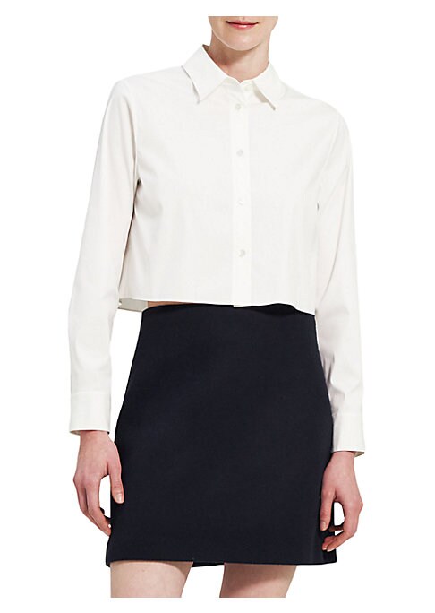 Chic Crop Button-Up