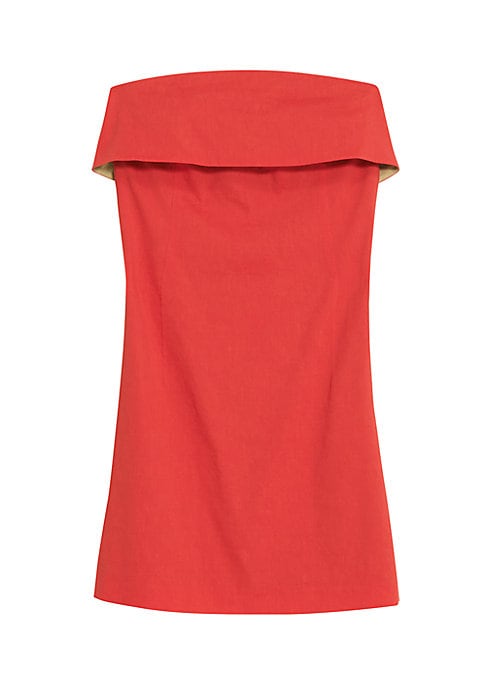 Elegant Foldover Mini Dress