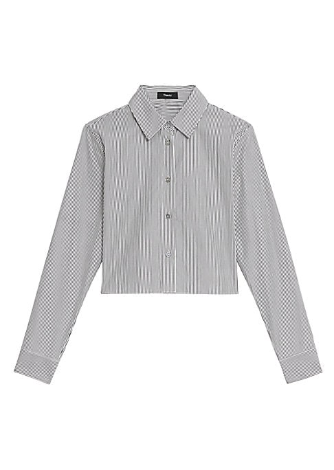 Striped Cropped Chic Shirt