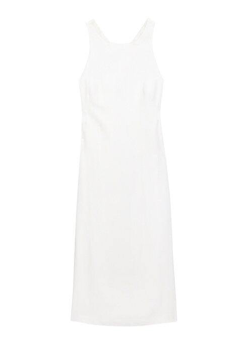 Chic Criss-Cross Midi Dress