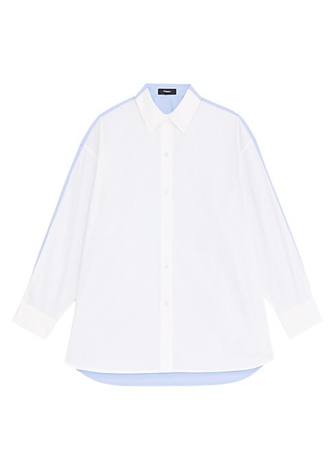 Contrast Back Oversized Shirt