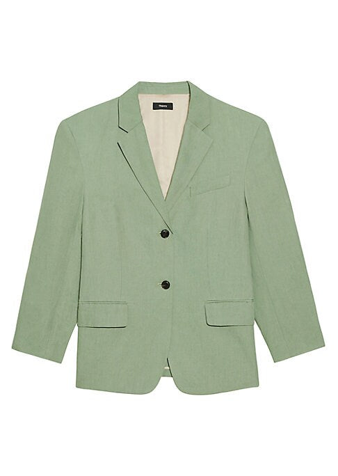 Boxy Linen Blazer